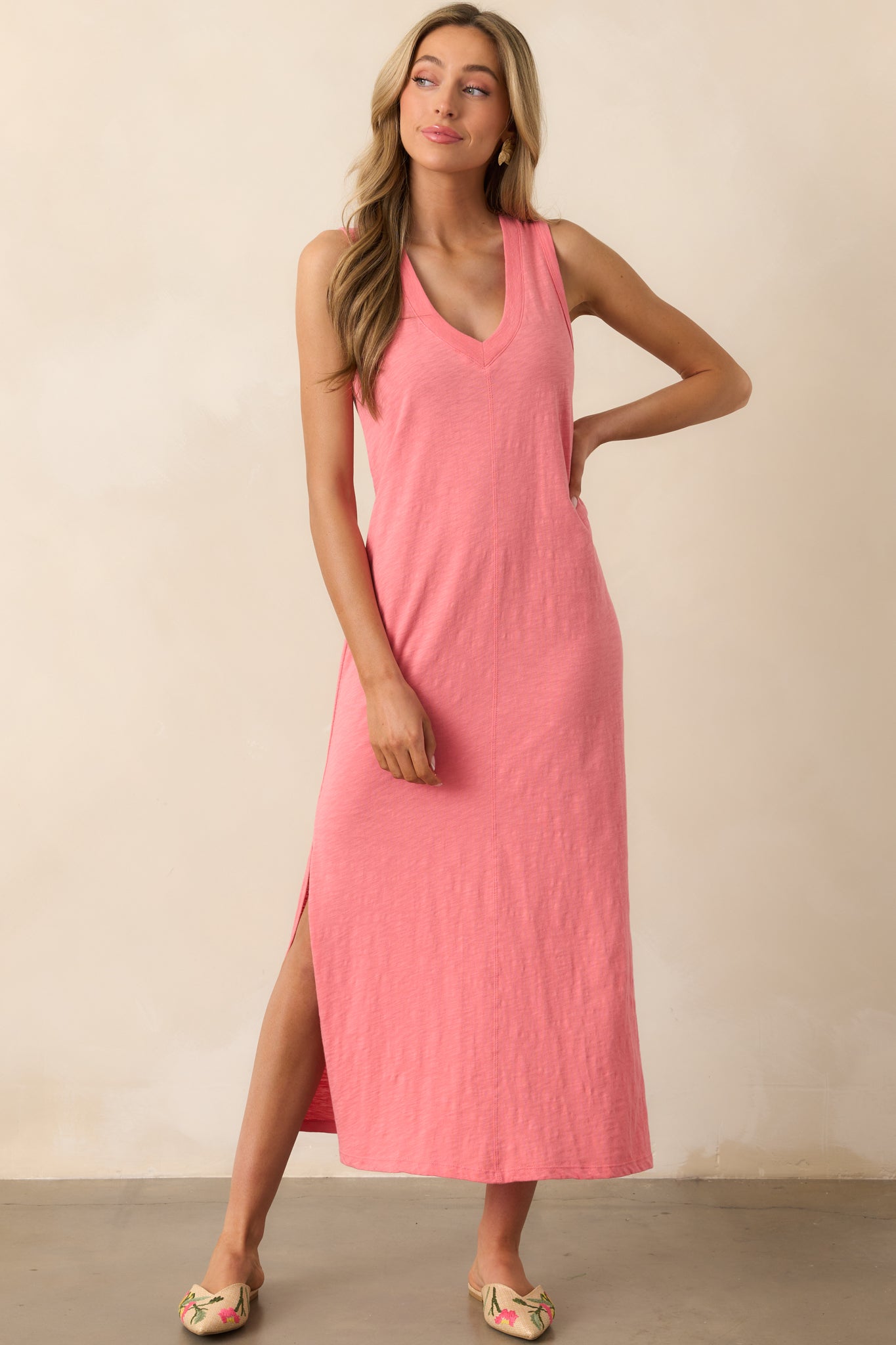 Z Supply Sunset Pink Palisades Midi Dress