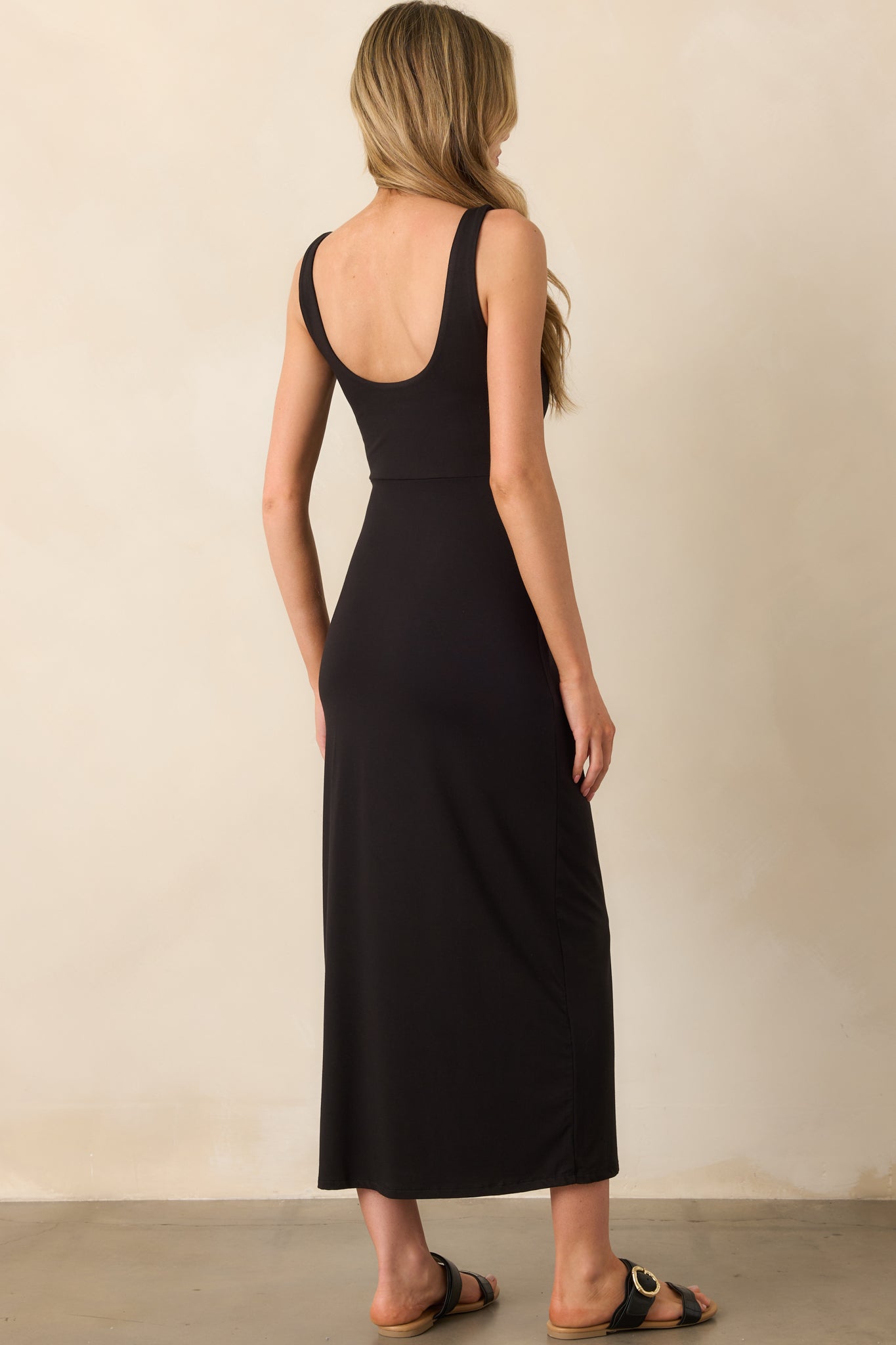 Z Supply Black Valencia Midi Dress