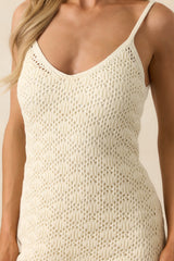 Z Supply Ivory Cotton Charmer Crochet Mini Dress