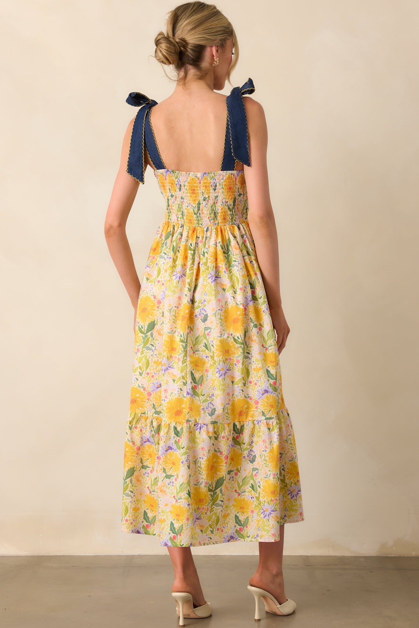 Only Good Things To Come Yellow Floral Cotton Maxi Dress
