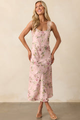 Nobody Like Me Rose Pink Floral Jacquard Maxi Dress