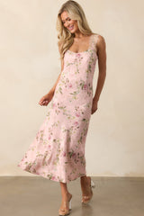 Nobody Like Me Rose Pink Floral Jacquard Maxi Dress