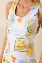 Prosperina Astrid Multi Print Cotton Reversible Mini Dress