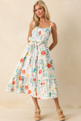 Prosperina Darcy Multi Floral Print Cotton Maxi Dress