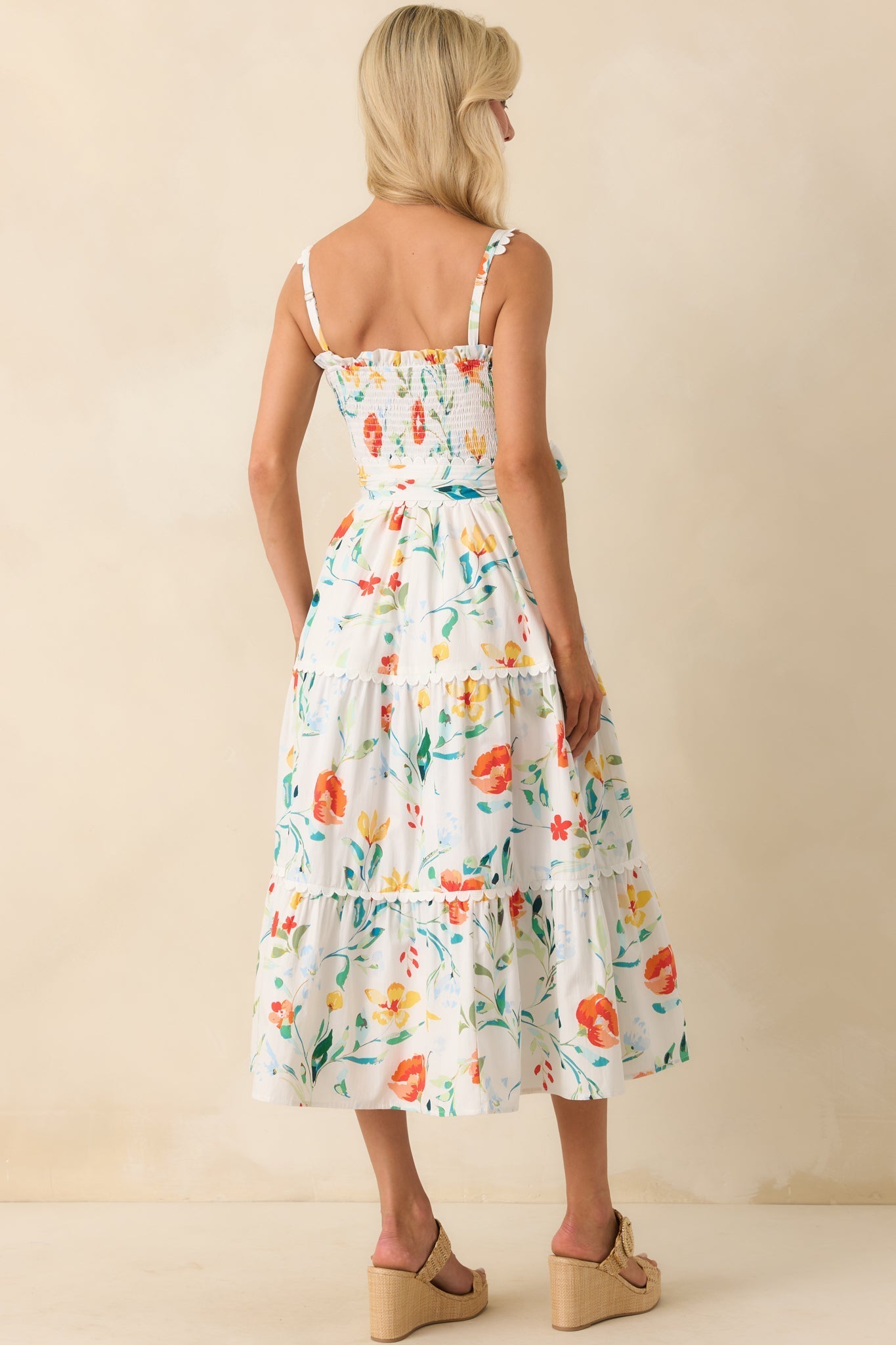 Prosperina Darcy Multi Floral Print Cotton Maxi Dress