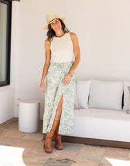 Lark Linen Dress: Haze Mezcal