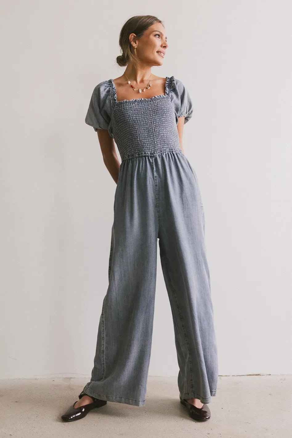 Piper Smocked Jumpsuit - FINAL SALE