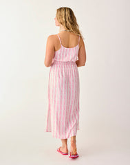Macy Dress: Pink Paisley