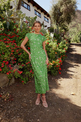 Ellianna Floral Maxi Dress in Green