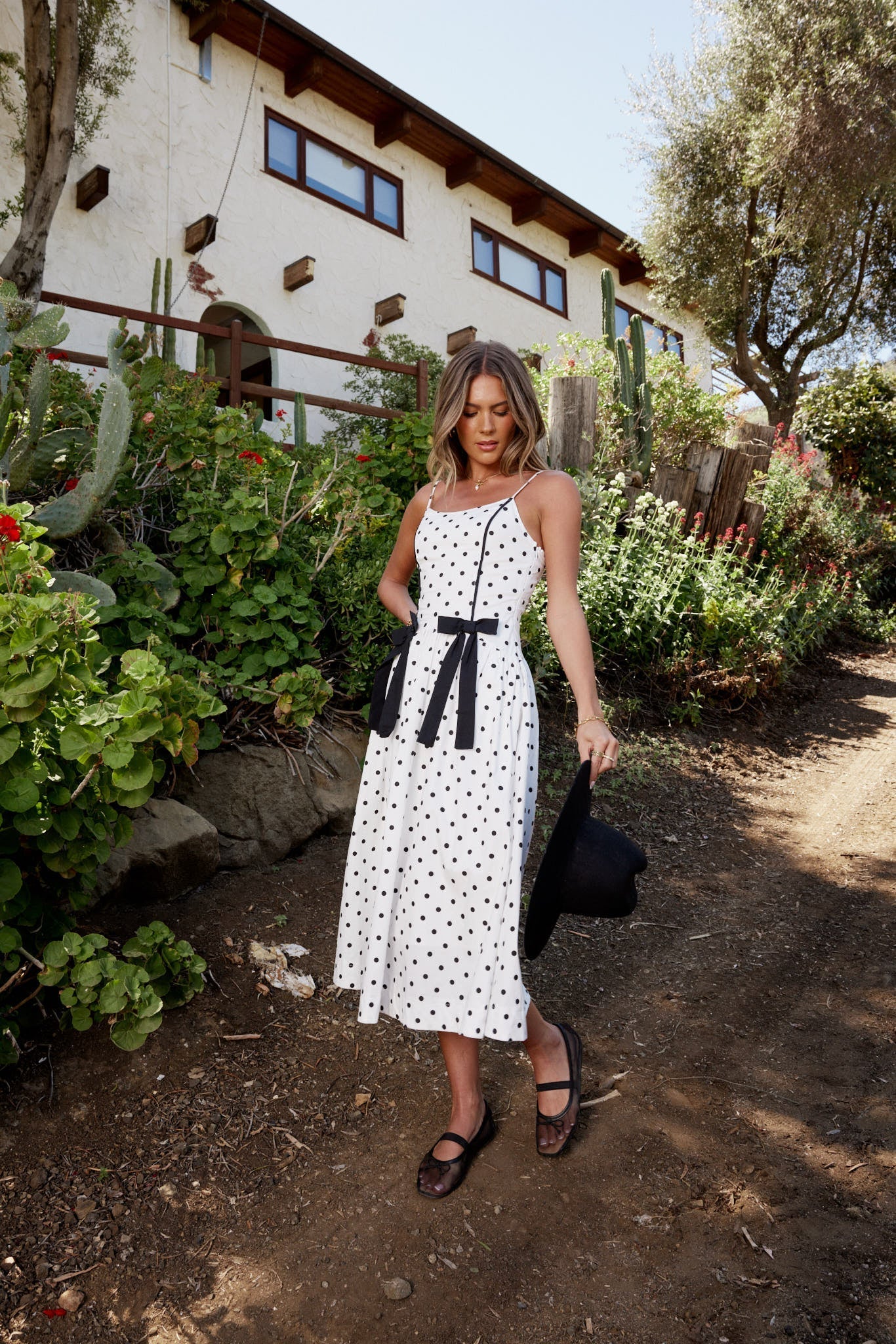 Scarlett Polka Dot Midi Dress
