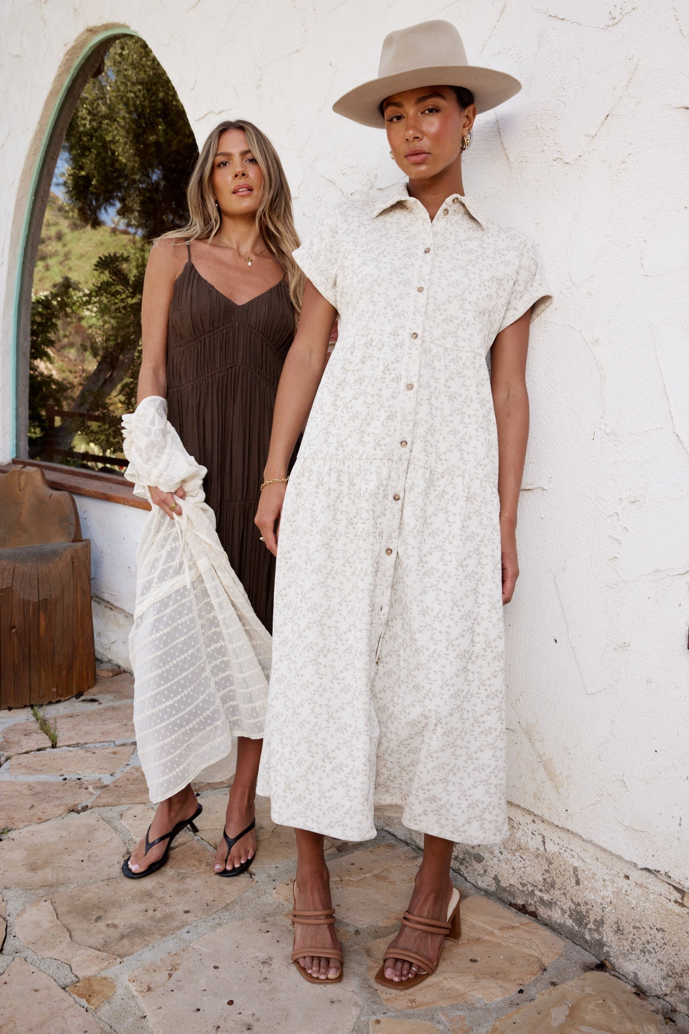 Lane Collared Maxi Dress