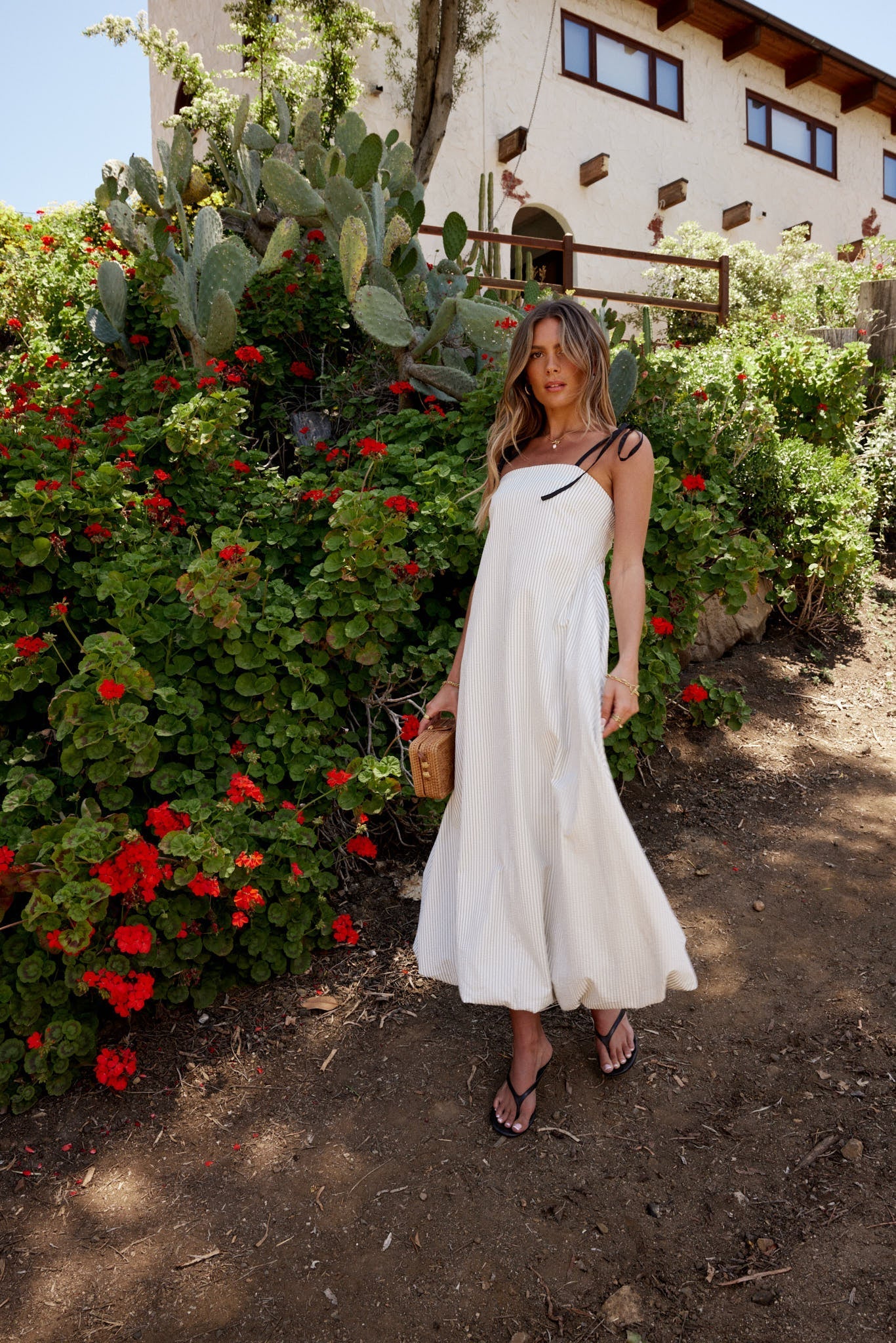 Zain Striped Maxi Dress