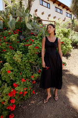 Barrett Midi Dress in Black