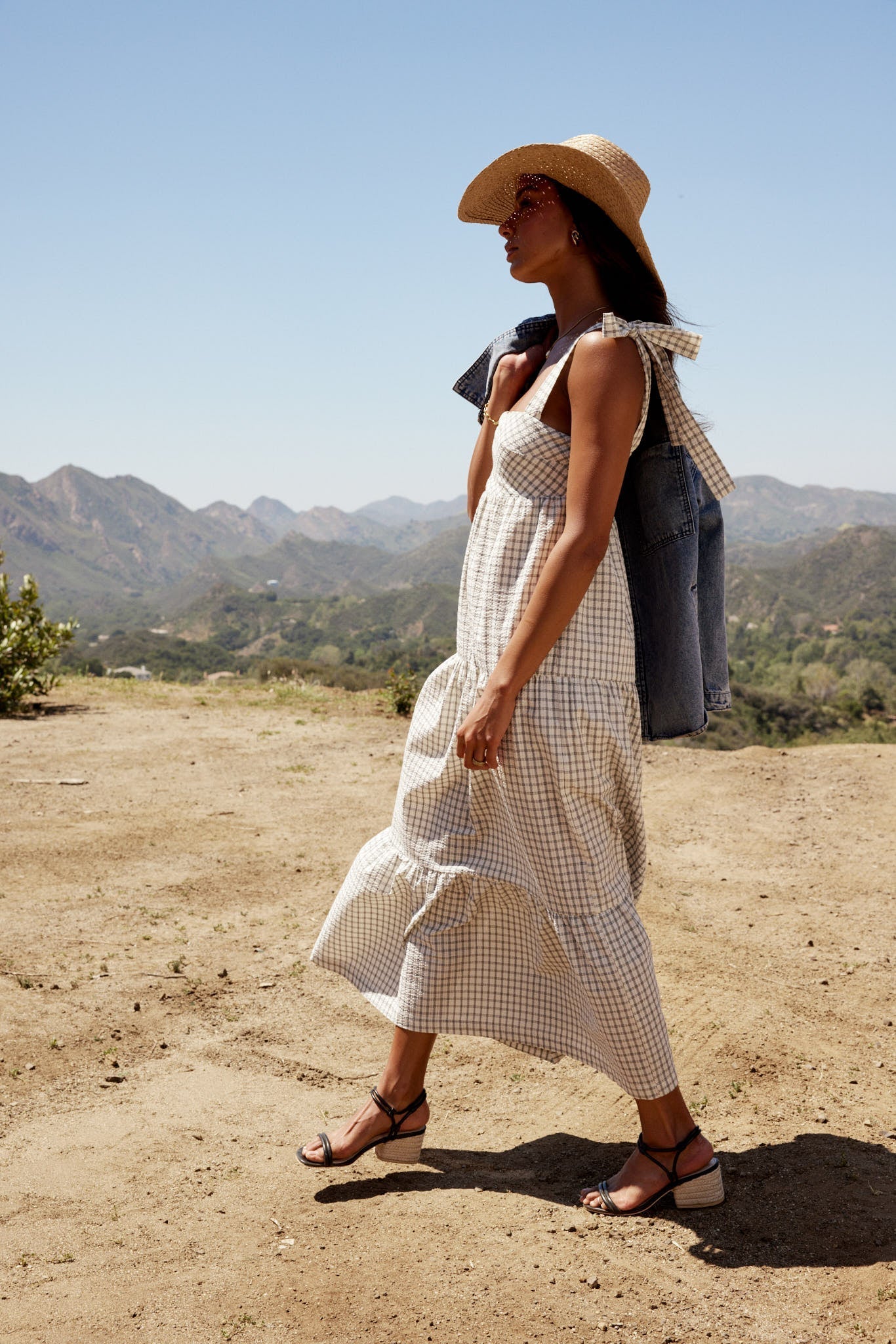 Cade Gingham Maxi Dress