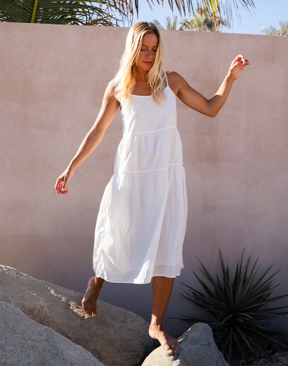 Jacey Textured Dress: Cloud Texture