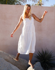 Jacey Textured Dress: Cloud Texture