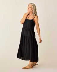 Jacey Textured Dress: Black Texture