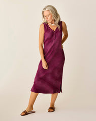 Elodie Rib Dress: Nirvana Stripe