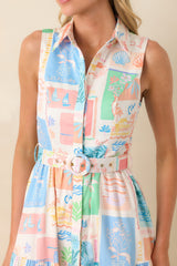 Prosperina Cara Multi Print Cotton Maxi Dress