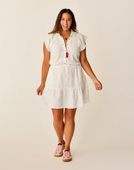 Alex Gauze Dress: Cloud