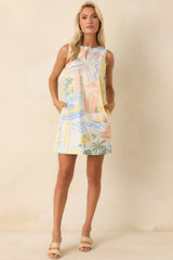 Prosperina Catania Multi Print Cotton Shift Dress